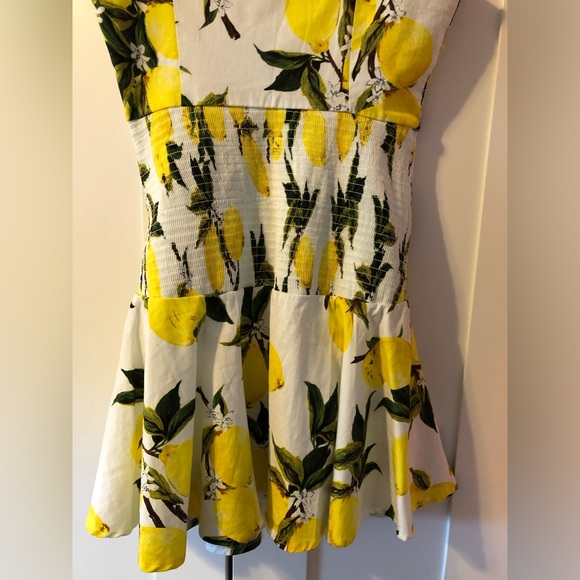 English Factory Drops of Sunshine Lemon Print Dress - Picture 5 of 12